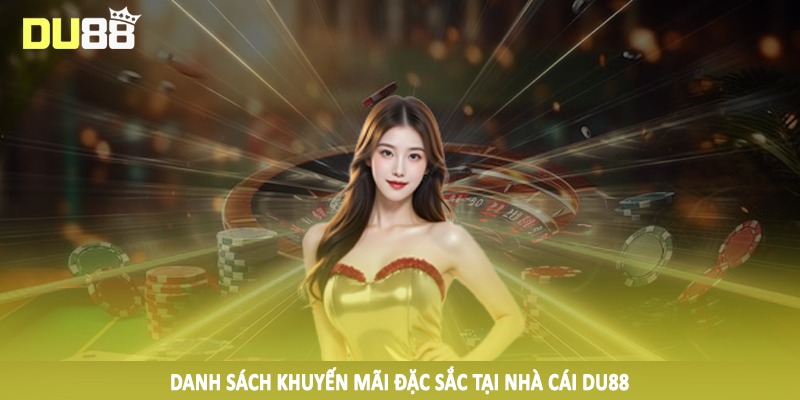 Danh sách khuyến mãi đặc sắc tại nhà cái DU88